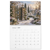 Calendrier Jardins secrets à travers l'année (Jan 2027)
