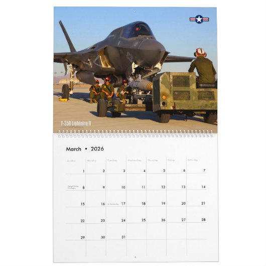 CALENDRIER JARHEAD JETS (Mar 2026)
