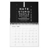 Calendrier Je déteste les stupides gens (Jan 2027)