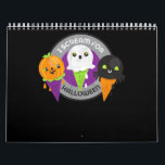 Calendrier Je hurle pour le Citrouille d'Halloween Spider Gho<br><div class="desc">Cadeau Spider | Je hurle pour Halloween Ice Cream Cone Citrouille Ghost</div>