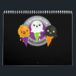 Calendrier Je hurle pour le Citrouille d'Halloween Spider Gho<br><div class="desc">Cadeau Spider | Je hurle pour Halloween Ice Cream Cone Citrouille Ghost</div>