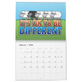 Calendrier Je préférerais être agricole - mignon animaux de d (Feb 2026)