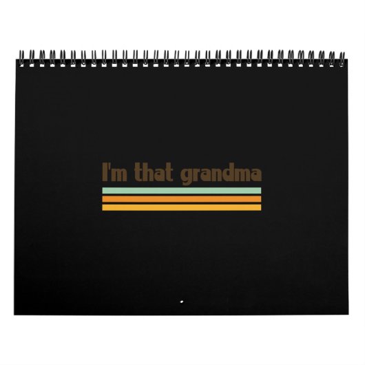 Calendrier Je suis cette grand-mère (Protection)