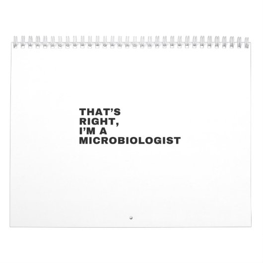 CALENDRIER JE SUIS UN MICROBIOLOGUE. (Protection)