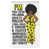 Calendrier Je suis une motivation positive inspirer mélanine (Protection)