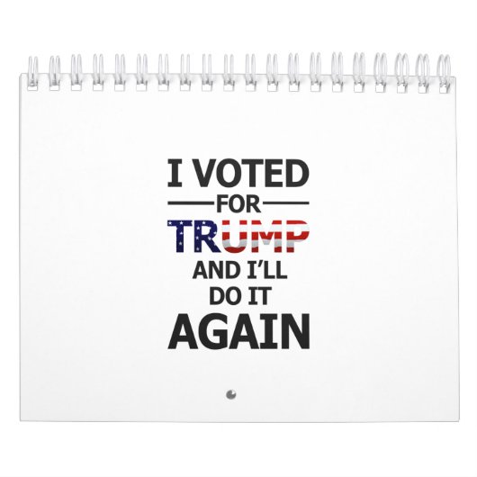 Calendrier Je voterai pour Trump (Protection)