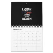 Calendrier Je voterai pour Trump - Dark (Feb 2027)