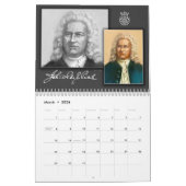 Calendrier Jean Sebastian Bach (Mar 2026)