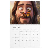 Calendrier Jésus et Papillons (Feb 2027)