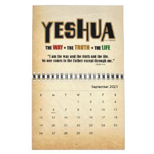Calendrier Jésus messianique de Yeshua