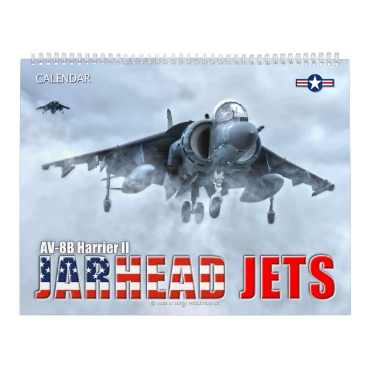 Calendrier JETS JARHEAD - AV-8B Harrier II (Protection)
