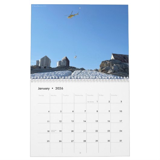 Calendrier JIRP 2026 Helicopter Calendar (Jan 2026)
