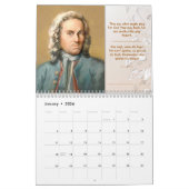 Calendrier Johann Sebastian Bach + citations/tribu (Jan 2026)