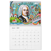 Calendrier Johann Sebastian Bach Portraits : Oeuvres 2026 (Mar 2027)