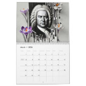 Calendrier Johann Sebastian Bach Portraits : Surreal 2026 (Mar 2026)