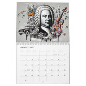Calendrier Johann Sebastian Bach Portraits : Surreal 2026 (Jan 2027)