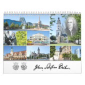 Calendrier Johann Sebastian Bach Villes et lieux (Protection)