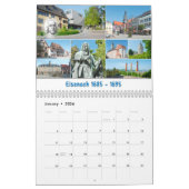 Calendrier Johann Sebastian Bach Villes et lieux (Jan 2026)