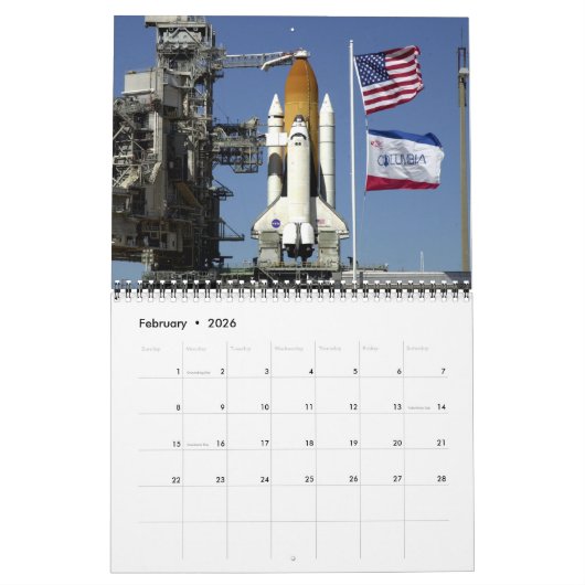 Calendrier Joignez-nous sur la navette spatiale (Feb 2026)