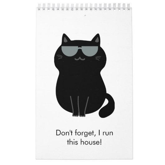 Calendrier Joli Chat - Je dirige cette maison maintenant !  (Protection)