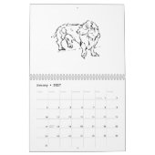 Calendrier Joli chien saucisson Dachshund – 2027 (Jan 2027)