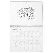 Calendrier Joli chien saucisson Dachshund – 2027 (Feb 2027)