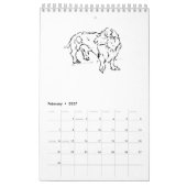 Calendrier Joli chien saucisson Dachshund – 2027 (Feb 2027)