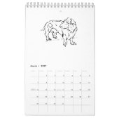 Calendrier Joli chien saucisson Dachshund – 2027 (Mar 2027)