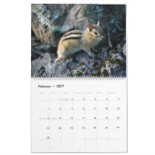 Calendrier Joli écureuil rayé faune animal   (Feb 2027)