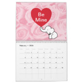 Calendrier Joli endroit l'éléphant blanc (Feb 2026)