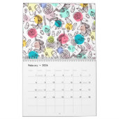 Calendrier Joli Motif Unicorn (Feb 2026)
