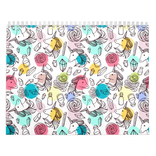 Calendrier Joli Motif Unicorn (Protection)