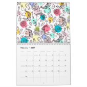 Calendrier Joli Motif Unicorn (Feb 2027)