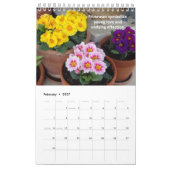 Calendrier Jolies fleurs de naissance 12 mois (Feb 2027)
