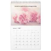 Calendrier Jolies fleurs de naissance 12 mois (Jan 2027)