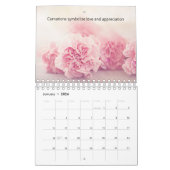 Calendrier Jolies fleurs de naissance 12 mois (Jan 2026)