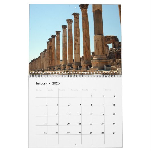 Calendrier jordan 2026 (Jan 2026)