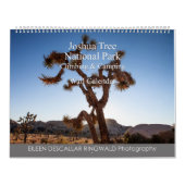 Calendrier Joshua Tree National Park Escalade et Camping (Protection)