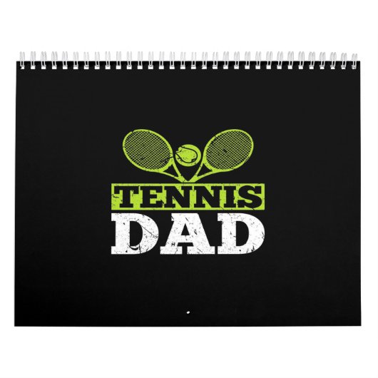 Calendrier Joueur De Tennis Du Papa| Tennis Lover (Protection)