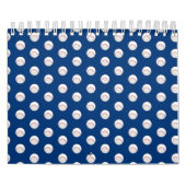 Calendrier Joueurs de baseball blanc Ball Red Stitching (Protection)