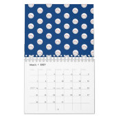 Calendrier Joueurs de baseball blanc Ball Red Stitching (Mar 2027)