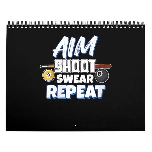 Calendrier Joueuse de billard pour femmes amusantes (Protection)