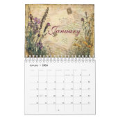 Calendrier Journal Vintage floral Junk 2025 (Jan 2026)