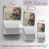 Calendrier Journal Vintage floral Junk 2025