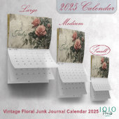 Calendrier Journal Vintage floral Junk 2025