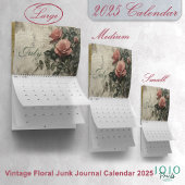 Calendrier Journal Vintage floral Junk 2025