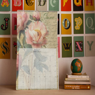 Calendrier Journal Vintage floral Junk 2025
