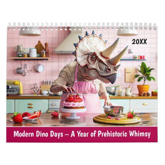 Calendrier Jours de dinos modernes – Une année de fantaisie p (Protection)