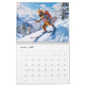 Calendrier Jours de dinos modernes – Une année de fantaisie p (Jan 2027)