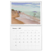 Calendrier Jours de Plage, Différentes Vues (Feb 2027)
